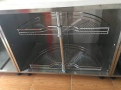 Mâm xoay góc 1/2 inox nan vuông 304